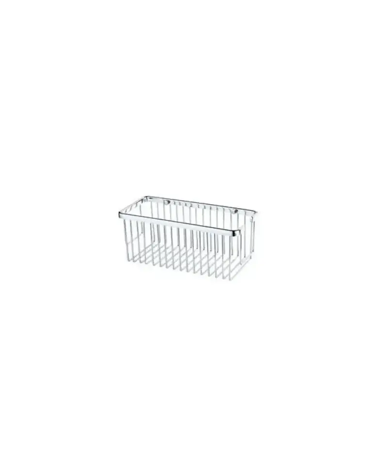Cesta rejilla rectangular de acero inoxidable de acabado cromado de Aquore