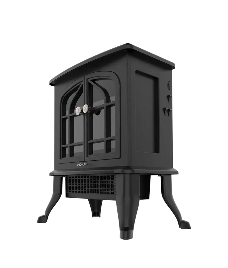 Chimenea Eléctrica Cecotec ReadyWarm 2000 Flames – 2000W para 25 m²