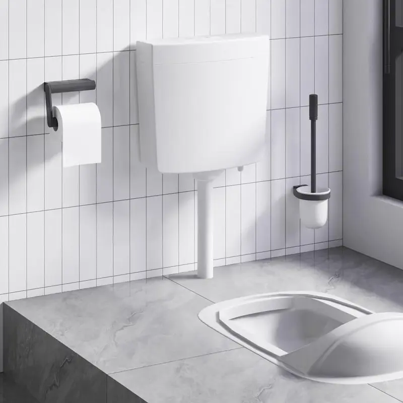 Cisterna de inodoro con entrada de agua inferior blanca 3/6 L