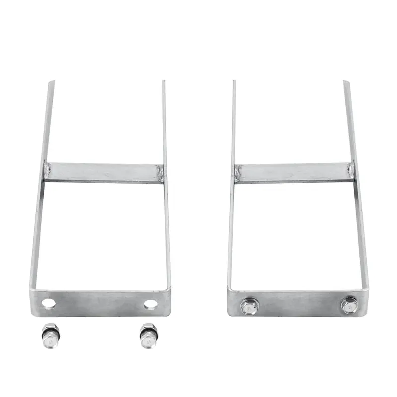 Clavijas de tierras para valla de WPC 2 unidades acero 40 cm