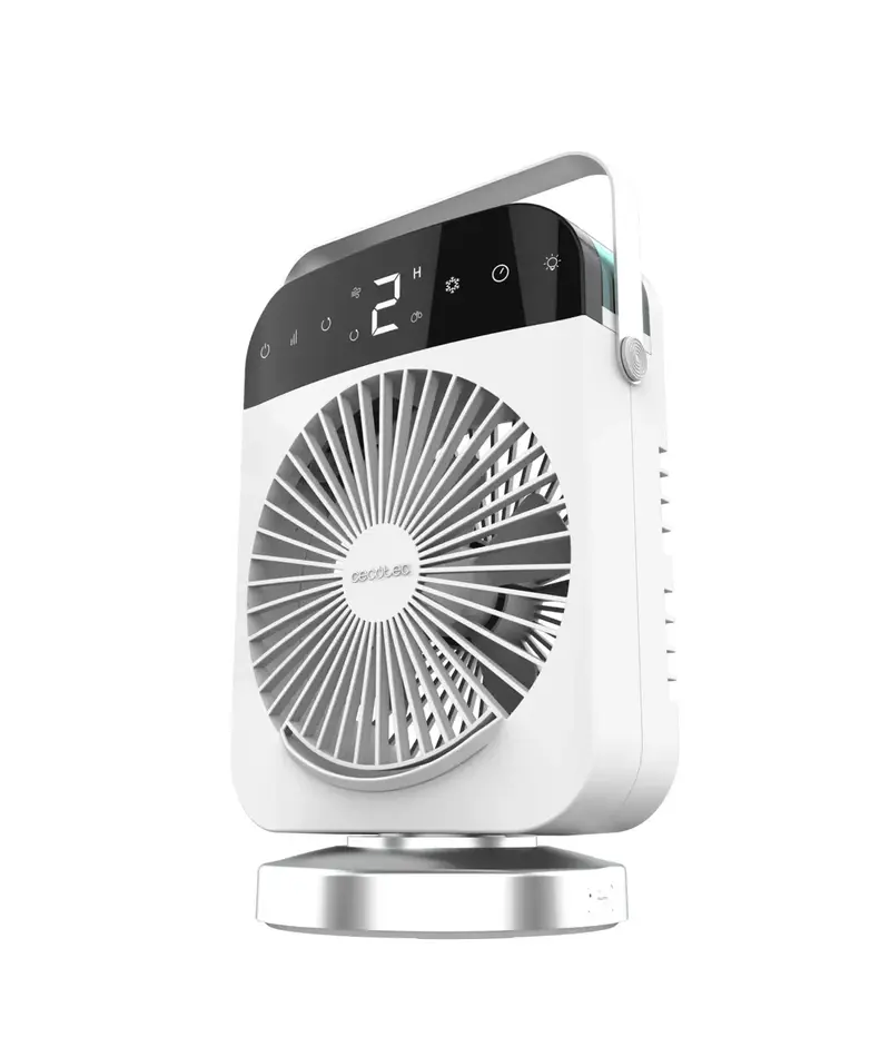 Climatizador de Sobremesa Smart con Control Táctil, Oscilación y Luz LED de Cecotec