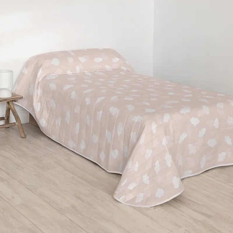 Clouds pink Colcha