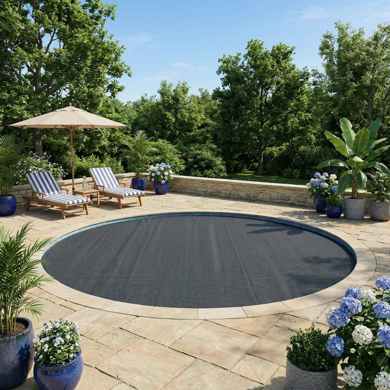 Cobertor Solar para Piscina de Alta Calidad Negro PE