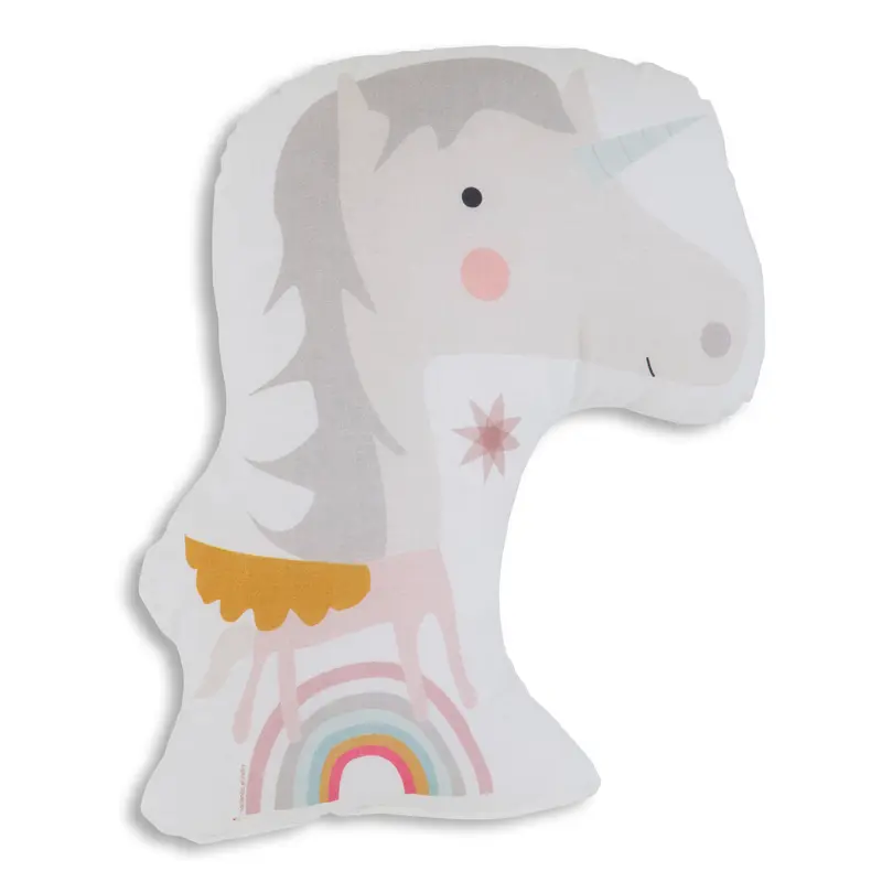 COJÍN DE FORMAS INFANTIL ESTAMPADO  UNICORN