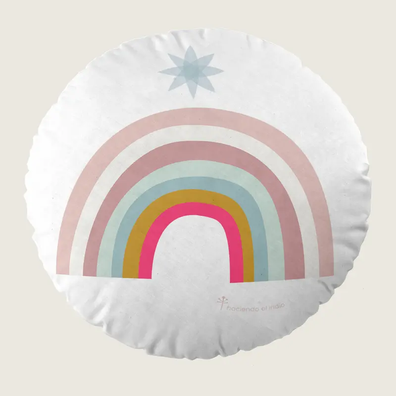 COJÍN REDONDO INFANTIL ESTAMPADO CIRCLE 8