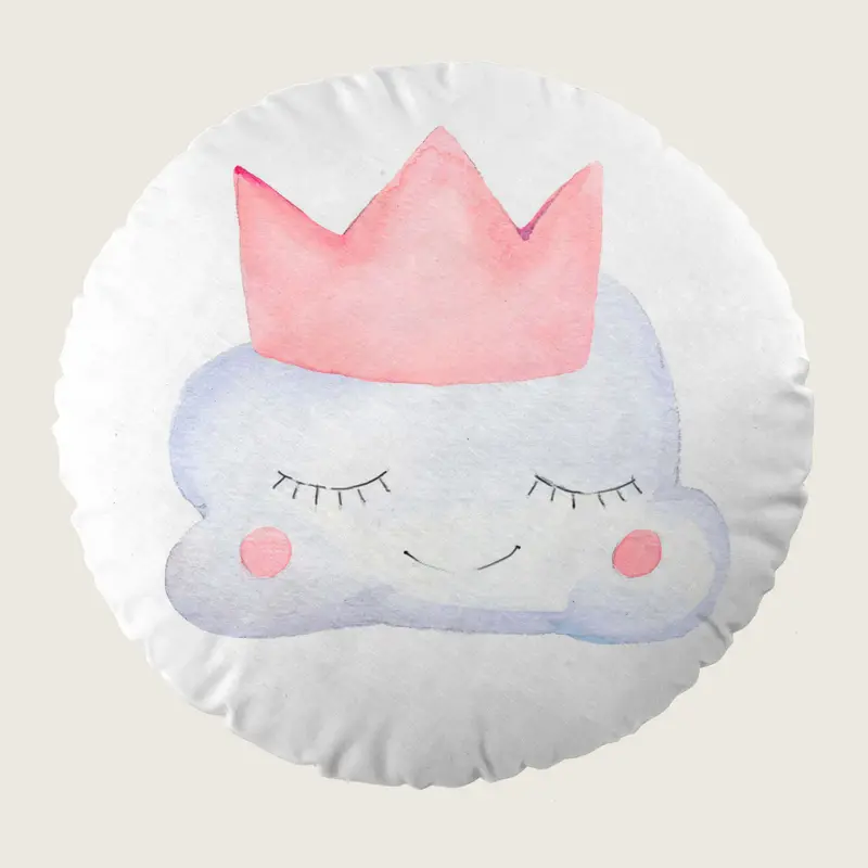COJÍN REDONDO INFANTIL ESTAMPADO CONFETTI