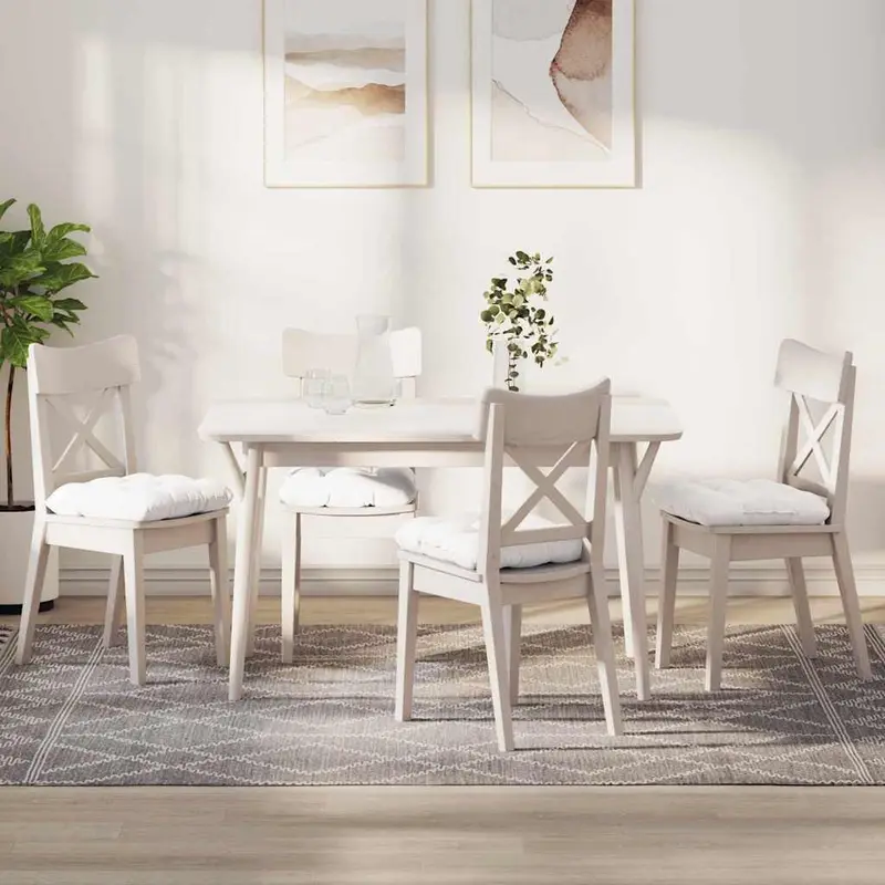 Cojines para asiento 4 pcs 40 x 40 x 12 cm tela