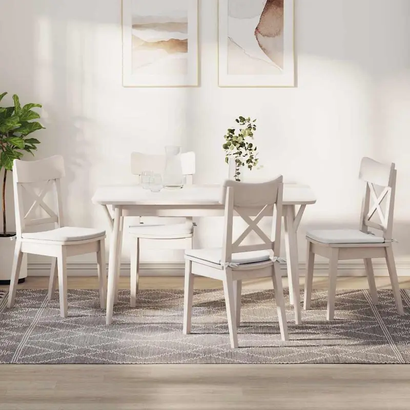 Cojines para asiento 4 pcs 40 x 40 x 3 cm tela