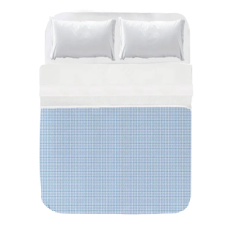 Colcha Ajustable Acolchada Vichy Marino