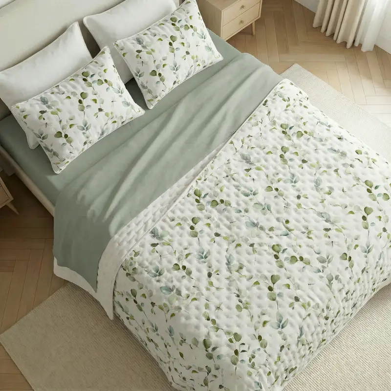 Colcha boutí estampada 0120-362 tacto suave