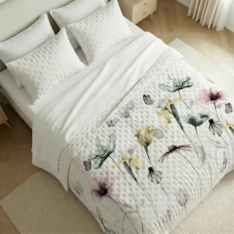 Colcha boutí estampada Lund tacto suave