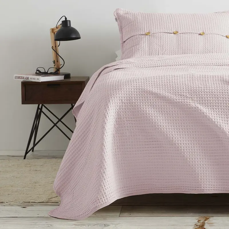 Colcha de algodón Banús Rosa