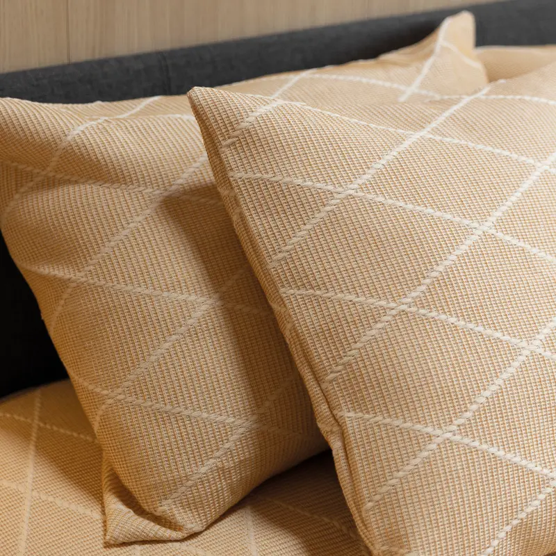 COLCHA FOULARD JACQUARD TERRA BEIGE