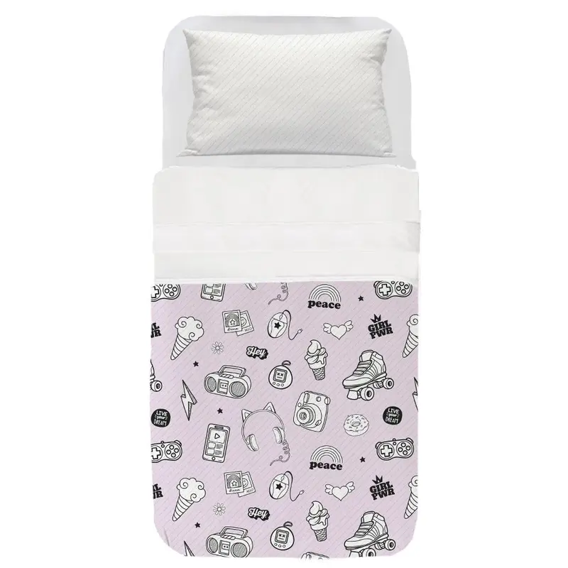 Colcha Infantil Cascos Rosa