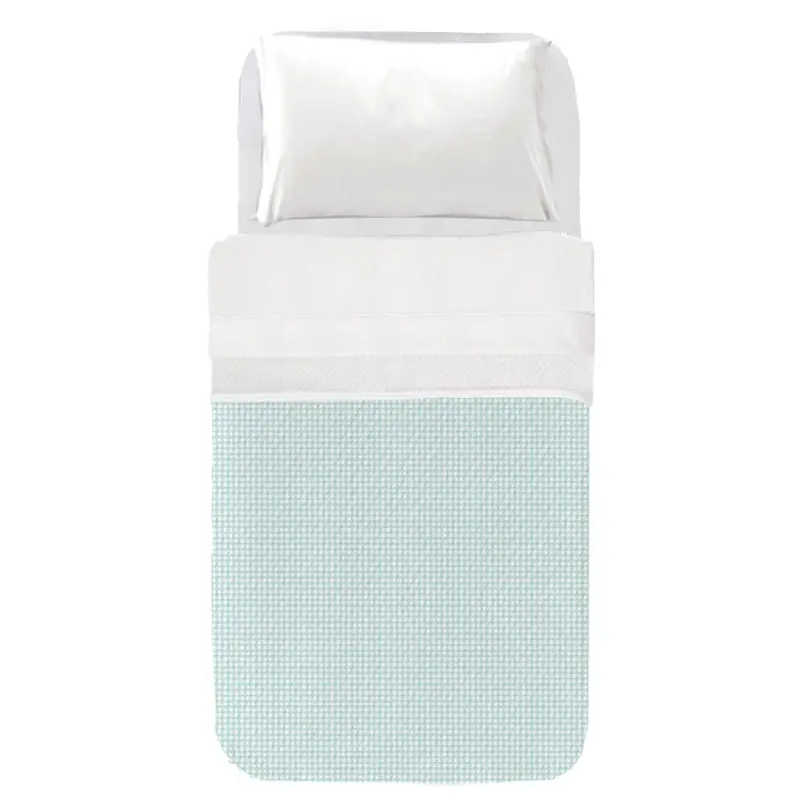 Colcha Infantil Vichy Agua Marina
