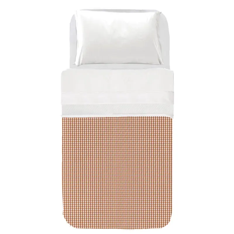 Colcha Infantil Vichy Marrón