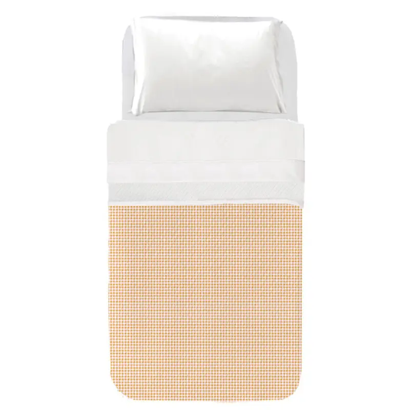 Colcha Infantil Vichy Rosa Amarillo