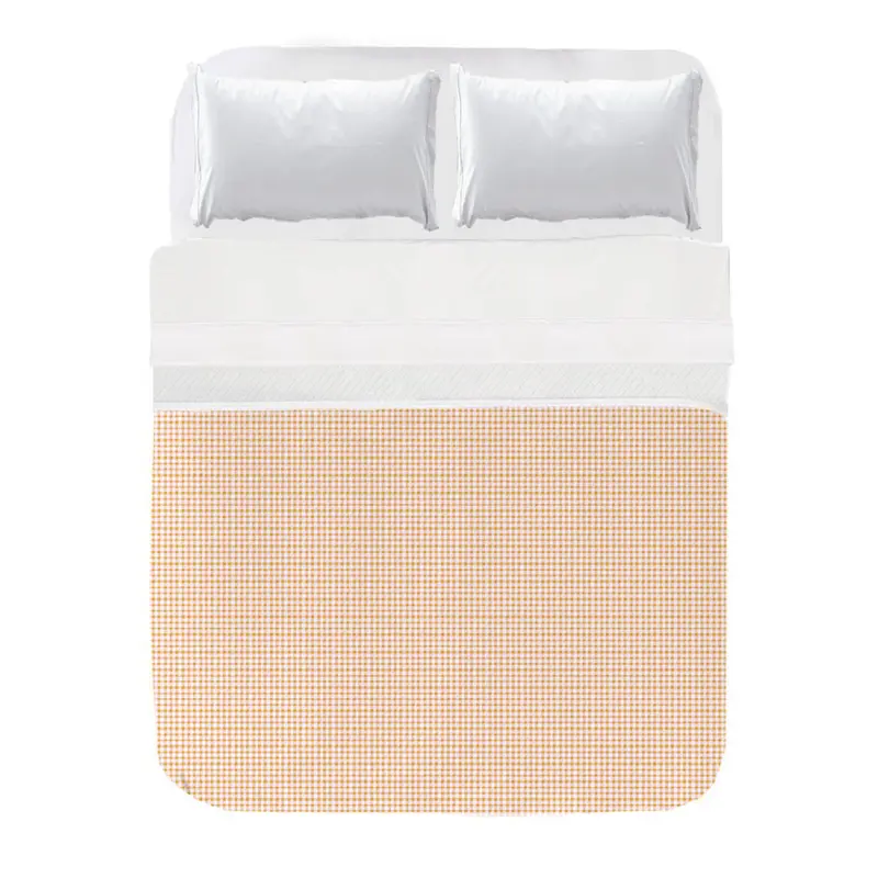 Colcha Vichy Rosa Amarillo