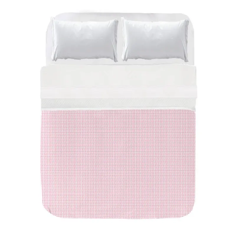 Colcha Vichy Rosa