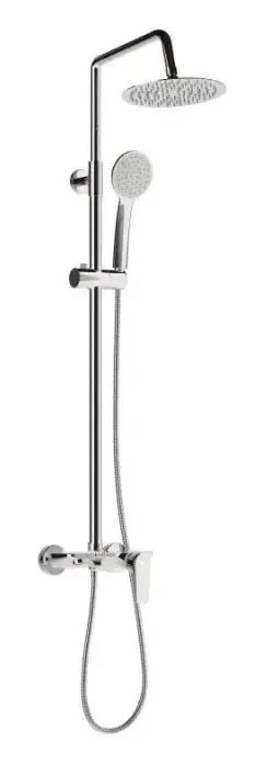 Columna de bañera con acabado cromado – Källa