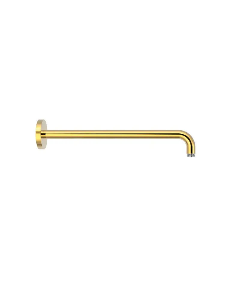 Columna de ducha brazo a pared para rociador de ducha con acabado dorado Complementos Tres