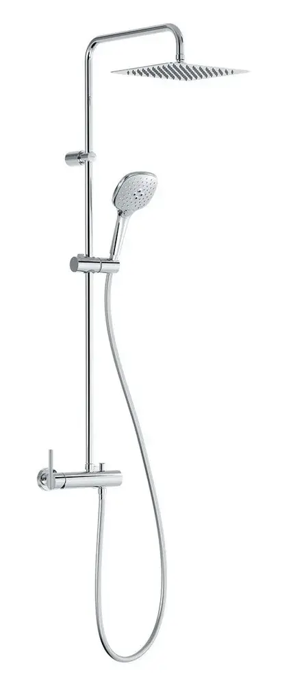 Columna de ducha con grifo monomando de instalación empotrada LEX-ALP Tres