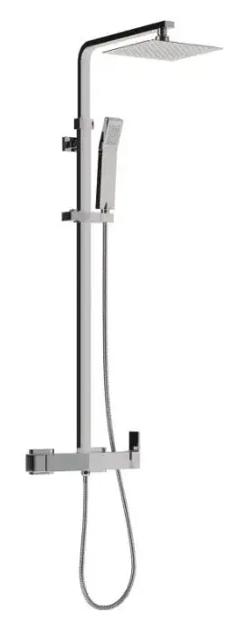 Columna de ducha de latón cromado Skara Källa