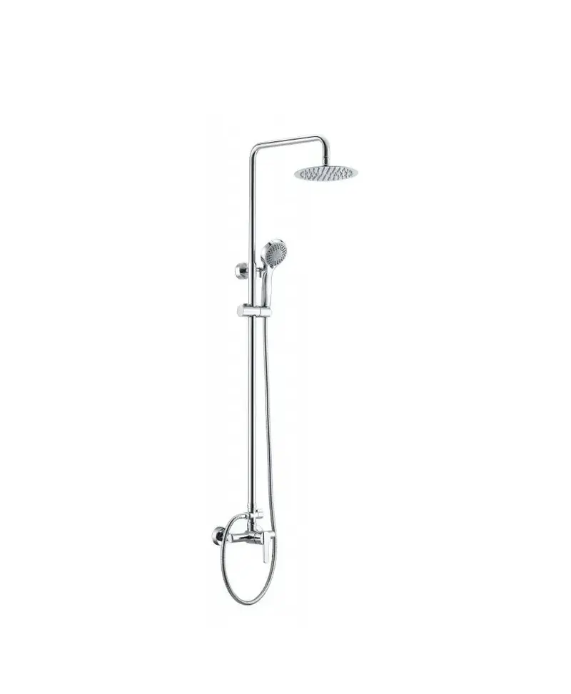 Columna de ducha extensible 95-137 cm de acero inoxidable con rociador redondo Roma de Imex