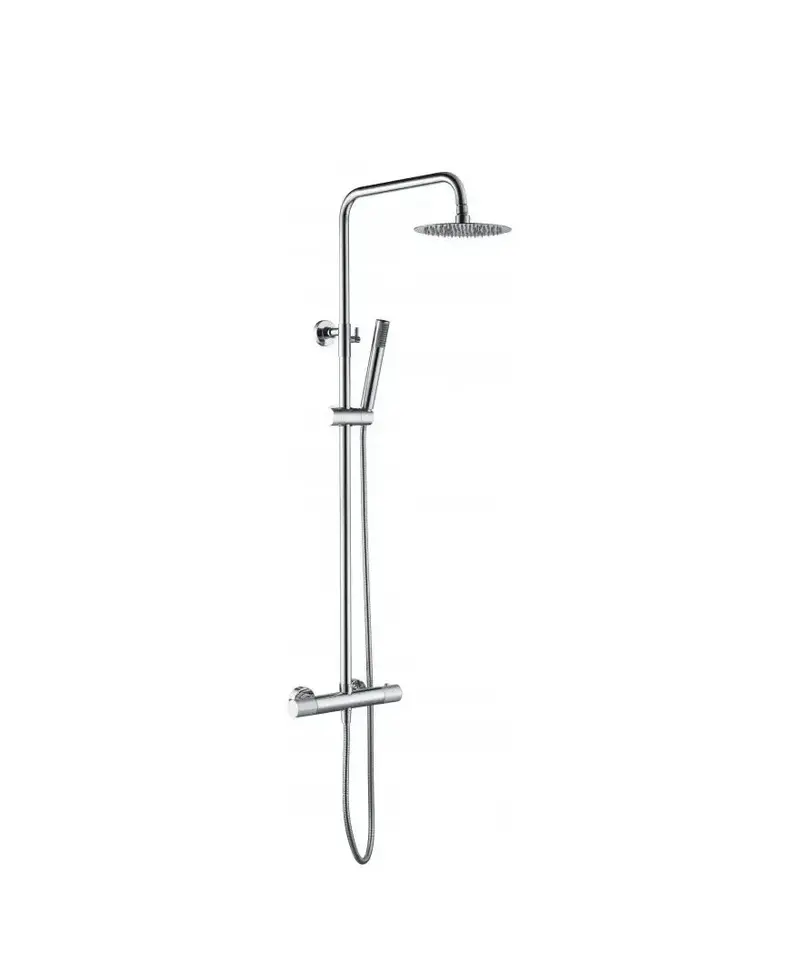 Columna de ducha termostática con una barra extensible hasta los 132 cm Line de Imex