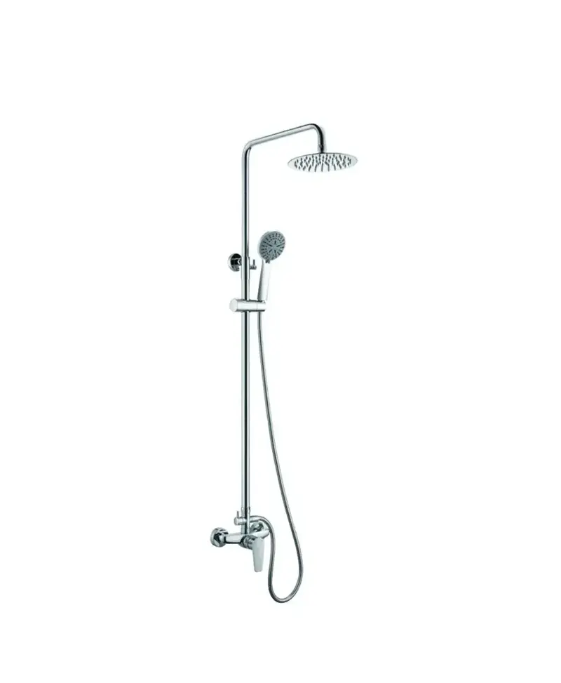 Columna extensible para ducha con un diseño moderno de acabado cromado Teide de Imex
