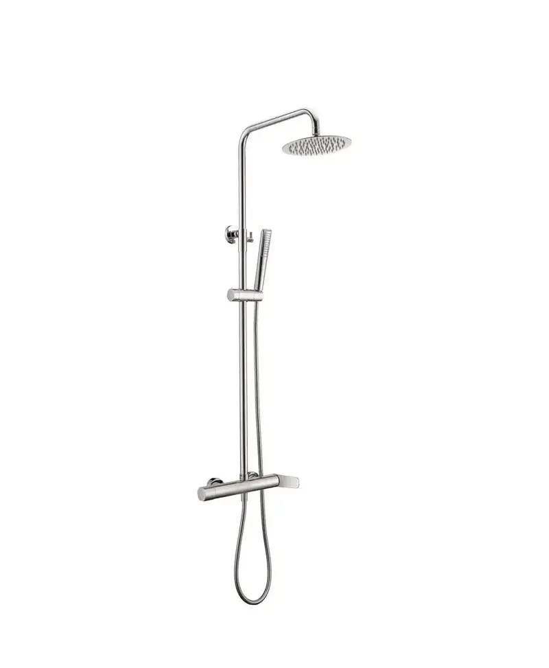 Columna para ducha con una barra extensible hasta los 125 cm de acabado cromado Dinamarca de Imex