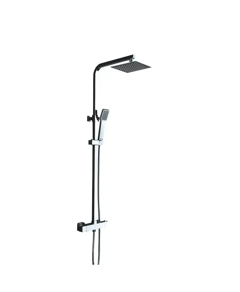 Columna termostática para ducha con un grifo integrado fabricado en latón Vigo de Imex