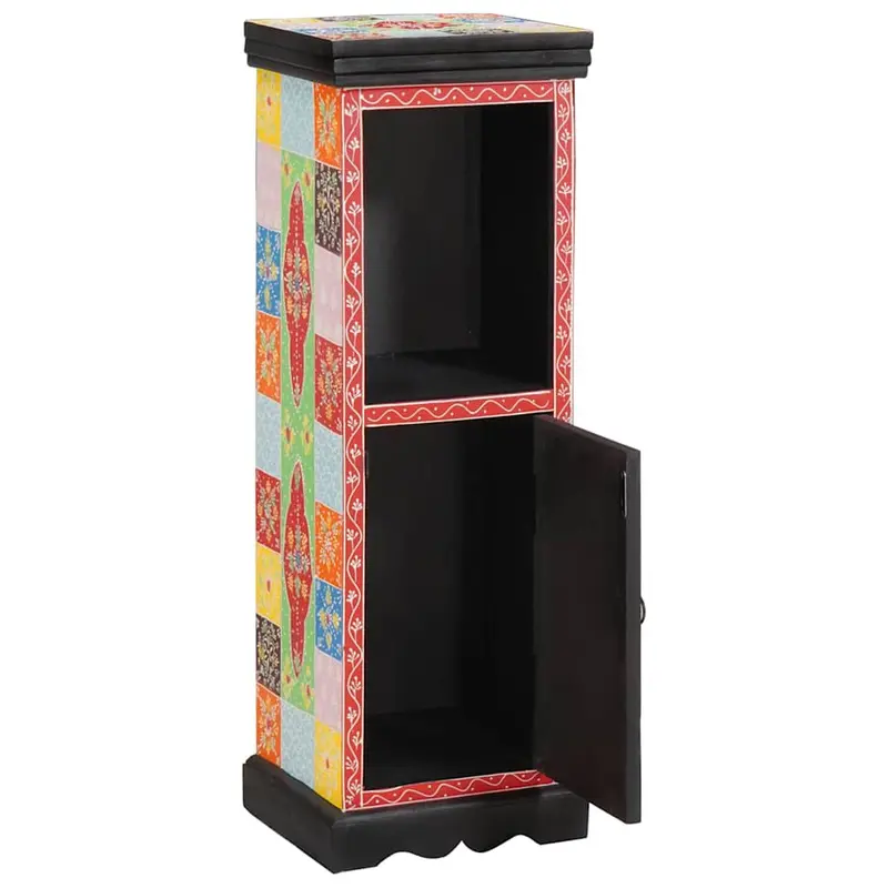 Cómoda Multicolor 30 x 30 x 90 cm Madera de mango maciza