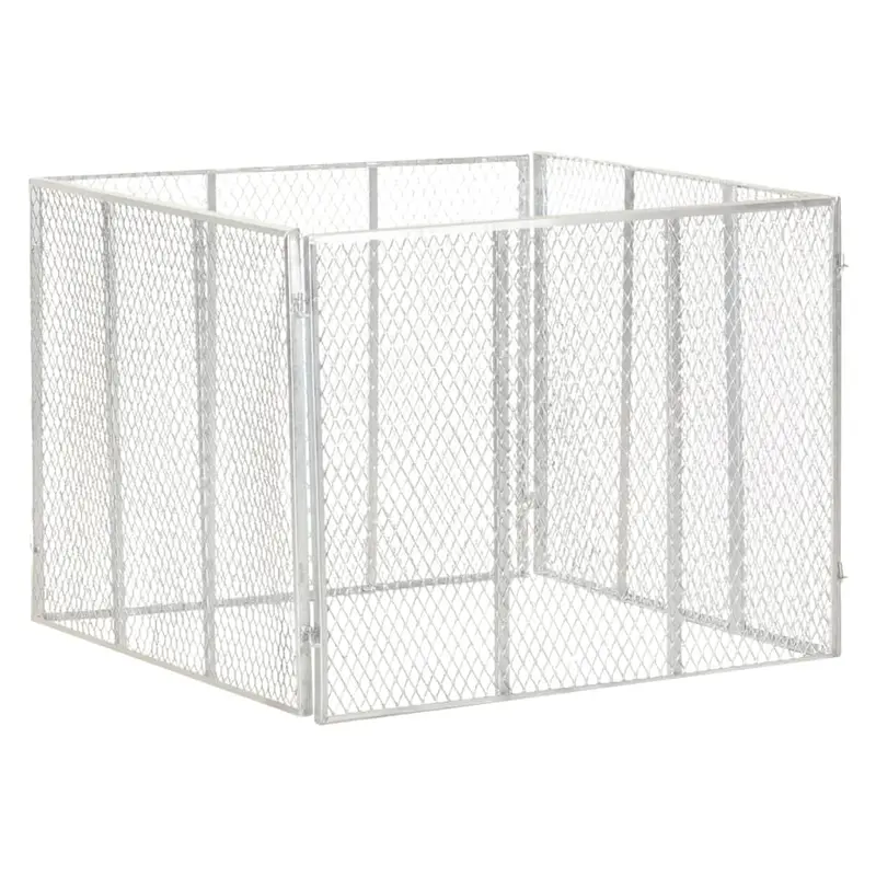 Compostador de jardín hierro galvanizado 100x100x77 cm