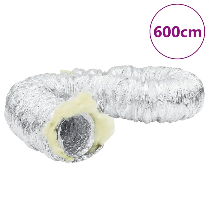Conducto de ventilación aislado aluminio 6 m Ø10 cm