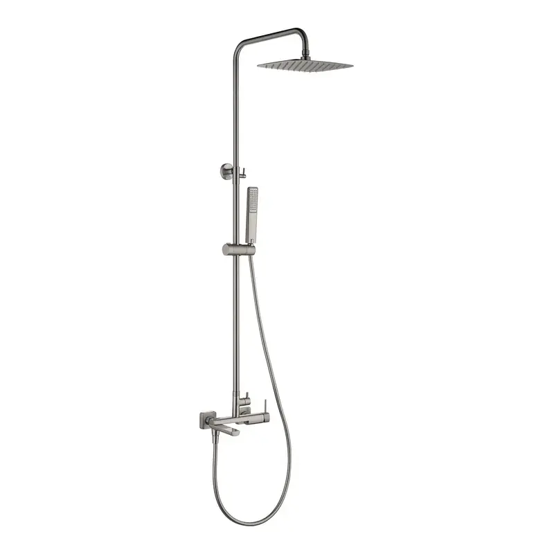 Conjunto bañera monomando Firenze níquel cepillado Imex