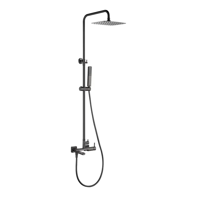 Conjunto bañera monomando Toscana black gun metal Imex