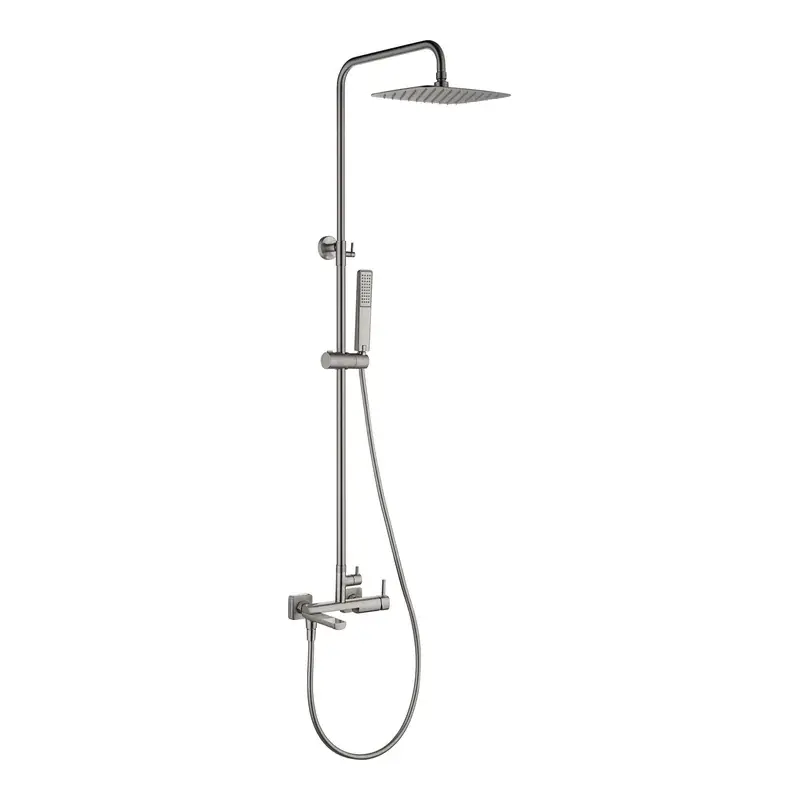 Conjunto bañera monomando Toscana níquel cepillado Imex