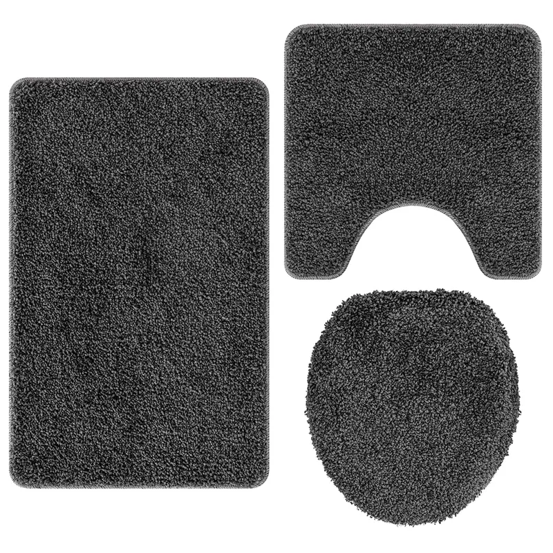 Conjunto de alfombra de baño antideslizante 3 pcs 5 colores