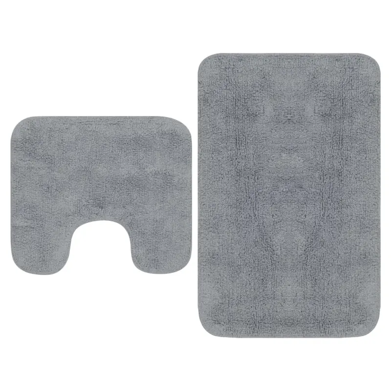 Conjunto de alfombras de baño de tela 2 piezas 8 colores