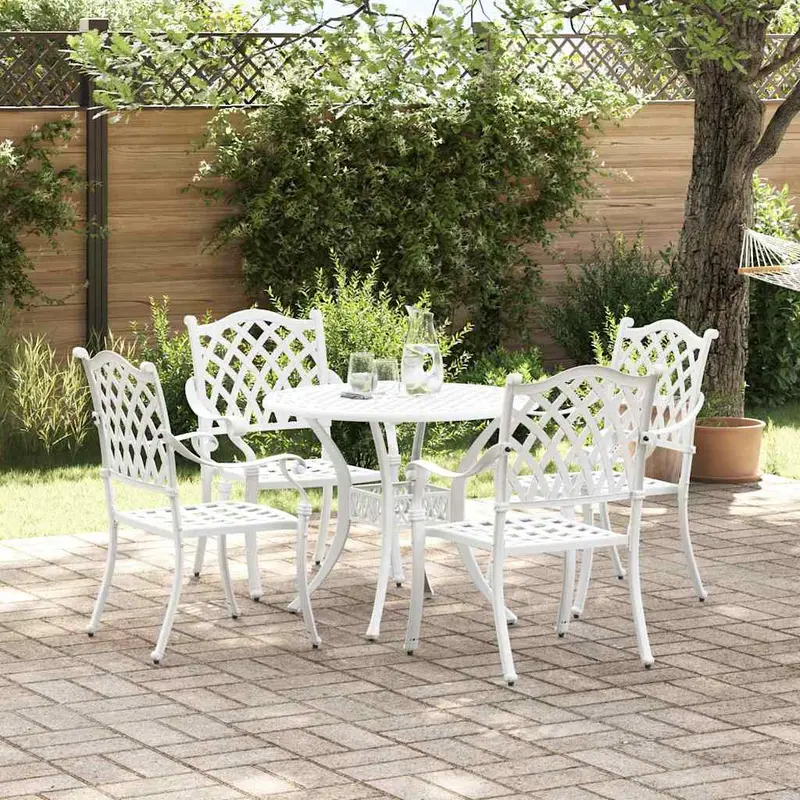 Conjunto de Comedor de Jardín 5 pcs Aluminio