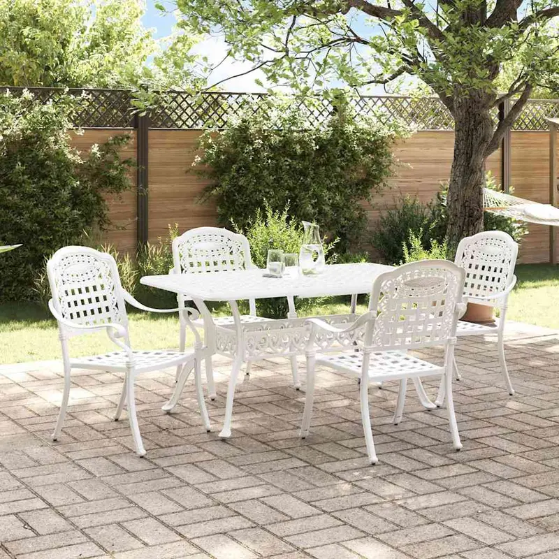 Conjunto de Comedor de Jardín 5 pcs Aluminio