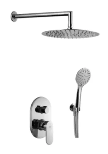 Conjunto de ducha a pared de latón con – Källa
