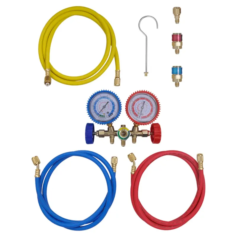 Conjunto de manómetro de dos vías para aire acondicionado