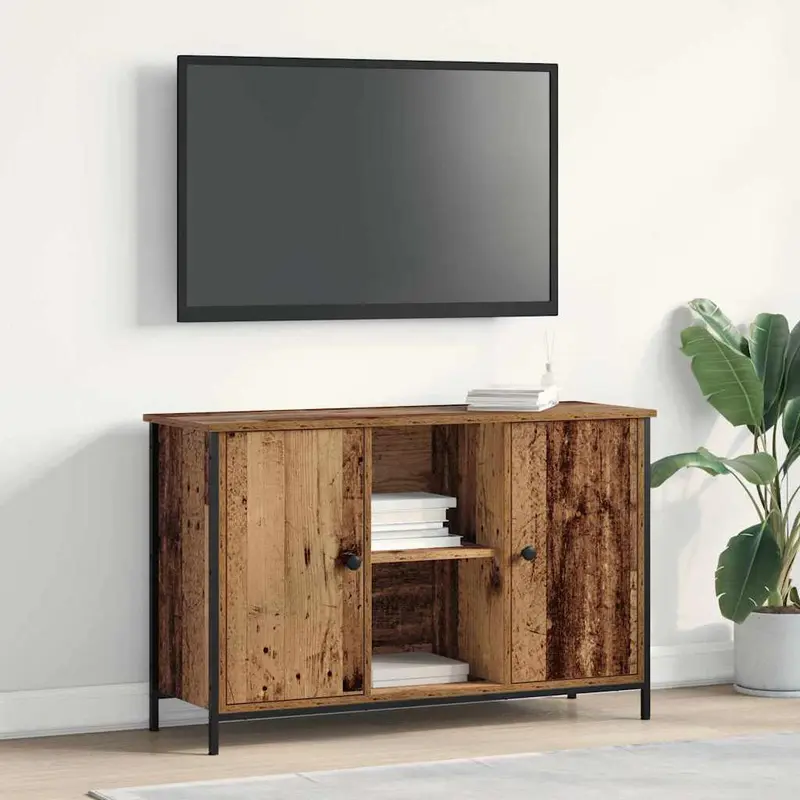 Conjunto de mueble de TV Madera Vieja 101 x 35 x 65 cm