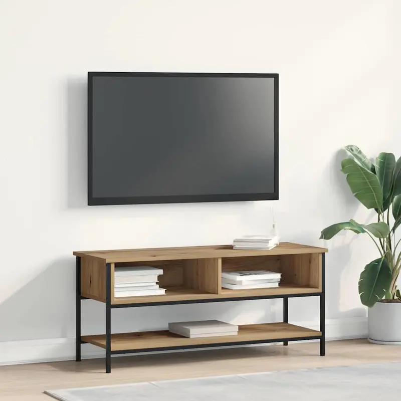 Conjunto de mueble de TV Roble artesanal 100 x 35 x 45 cm