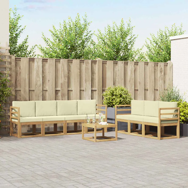 Conjunto de sofás de exterior 7 pcs