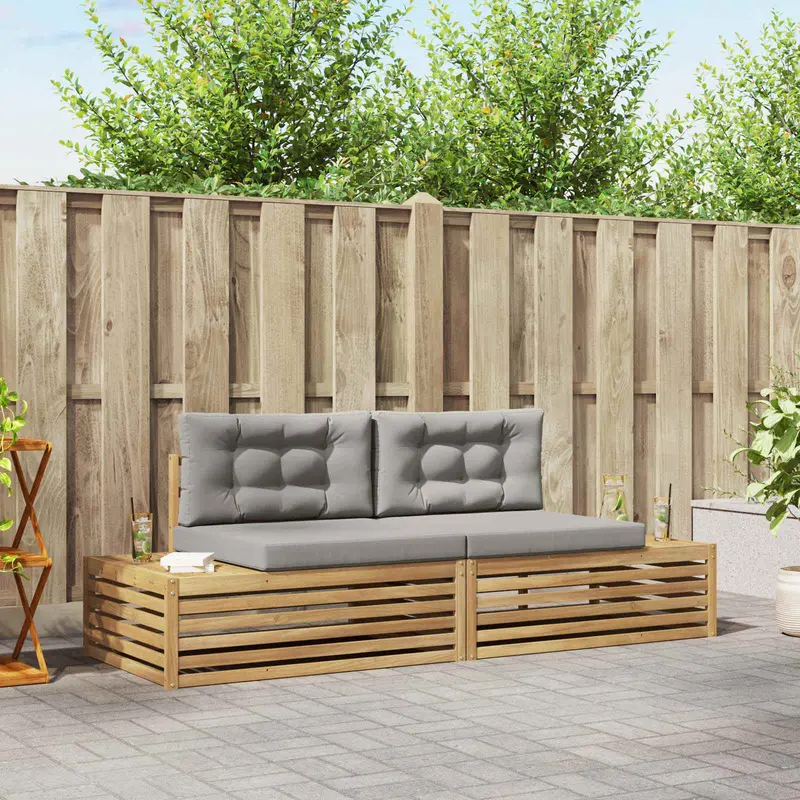Conjunto de sofás de exterior Blanco 230,5 x 83 x 73 cm