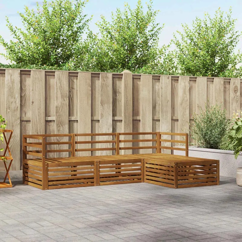 Conjunto de sofás de exterior Natural 245,5 x 162,5 x 73 cm