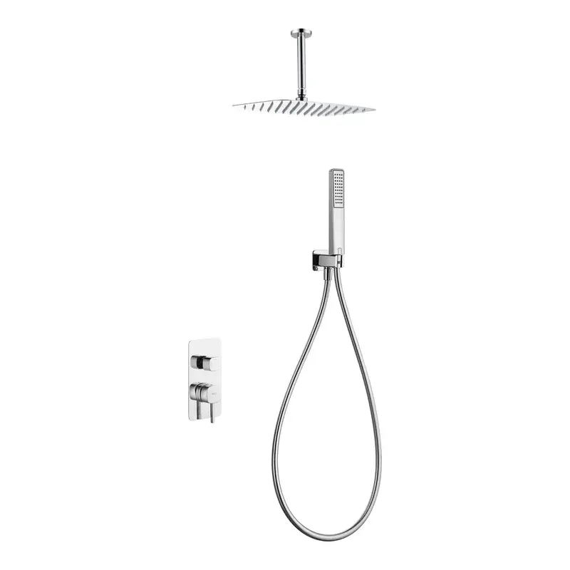 Conjunto ducha monomando empotrado Arezzo cromo Imex